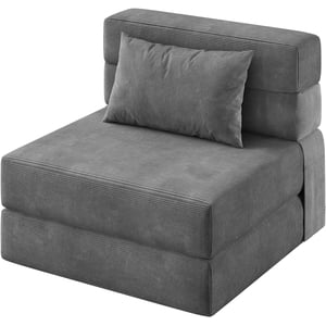 YUSAZENS 72" x 28" x 6" Folding Sofa Bed Sleeper Chair, Convertible Futon Couch with Pillow, Single Size Foldable Mattress for Living Room, Dorm, Office