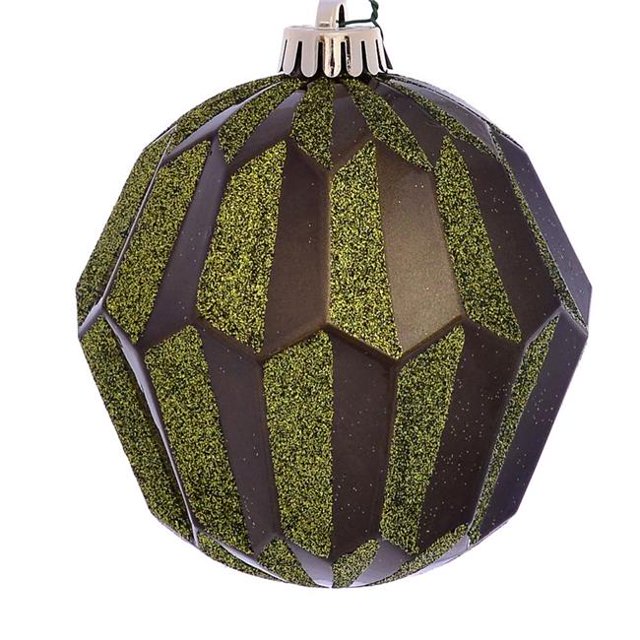 Vickerman MC190814D Boule Facettée Pailletée Olive 5 Po. - 3 par Sac