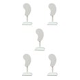 thumbnail image 1 of kurtrusly Earring Display Stand Muti-purpose Ear-Shape Organizer Bedroom Decor Holder beige PU 5Set, 1 of 6