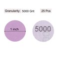 thumbnail image 2 of Unique Bargains 25 Pack 1-Inch Purple Sanding Discs 5000 Grits Hook & Loop Professional Aluminum Oxide Sandpaper Mini Size, 2 of 5