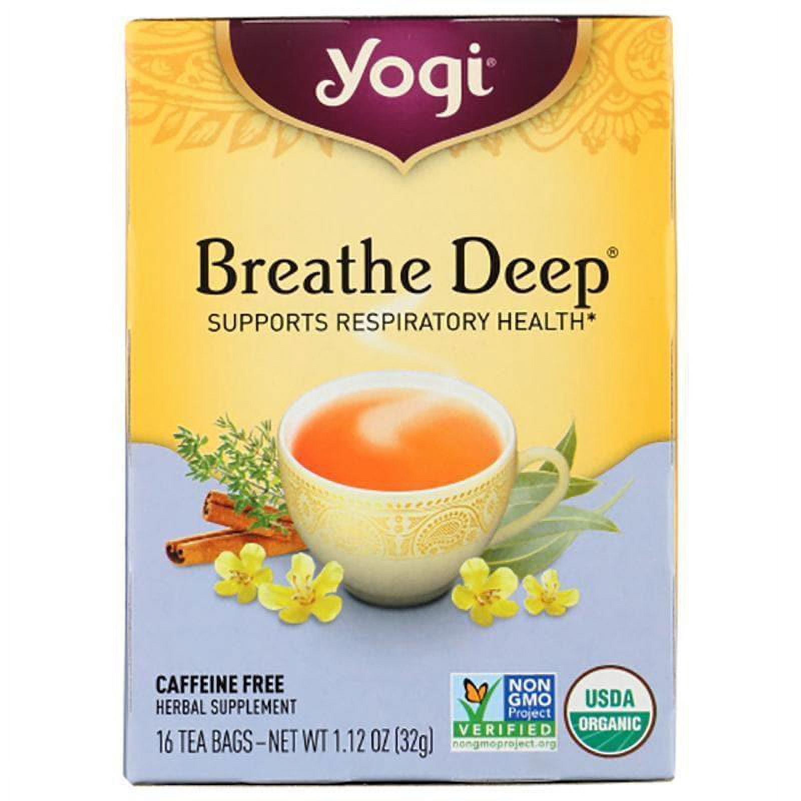 Yogi Tea - Breathe Deep Tea, 16 Bags, 1.1 oz