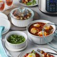 thumbnail image 2 of 8 Piece Round Casserole Dish Set with Lids - French White, 2 of 4
