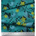 thumbnail image 2 of Soimoi polyester Crepe Fabric Triangle,Star & Brush Stroke Abstract Printed Fabric 1 Yard 52 Inch Wide, 2 of 4