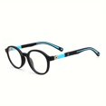 thumbnail image 4 of Color Block Fresh Versatile Round Frame Plano Glasses  For Boys Girls Students Casual School Supply Photo Prop, 4 of 6