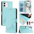 thumbnail image 2 of iPhone 12 Mini Case ,Cat PU Leather Crossbody Lanyard Strap RFID Magnetic Wallet Compatible with iPhone 12 Mini Cover, 2 of 5