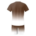 thumbnail image 5 of SHIXIAOO Male Print Short Sleeve T Shirt and Shorts Two Piece Set with All Print Print Shirt and Quarter Pants Set Pinstripe Suit Jacket Men Suite for Man Suite for Teens Graduation Suits for Men, 5 of 5