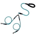 thumbnail image 1 of Rope Double Dog Leash, No Tangle Dual Leash, Reflective Walking Training Lead with Two Comfortable Padded Handles, Lead Coupler for Medium Large Dogs, 1 of 1