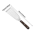 thumbnail image 3 of TIELUTT Stainless Steel Fish Turner Fish Spatula Thin Edged Design Kitchen Metal Spatula Disc Cooker and Stand Food for Serving Clam for Baking Large Chef Locking Kitchen Appliances for Cooking Meat, 3 of 5