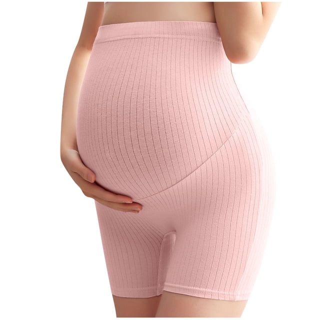 Birdeem Pregnant Womens Plus Size Solid Color Comfortable Wear-Proof Pants Shorts Leggings