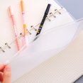 thumbnail image 1 of IFANLANDOR Office Use 50Pcs Waterproof Zipper Pouches for Binder Accessories in Transparent PVC, 1 of 6