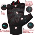 thumbnail image 1 of RDX Weight Lifting Gloves Gym Fitness Workout, Anti Slip Padded Full Palm Protection-Ultra Ventilated Training Cycling Rowing, 1 of 8