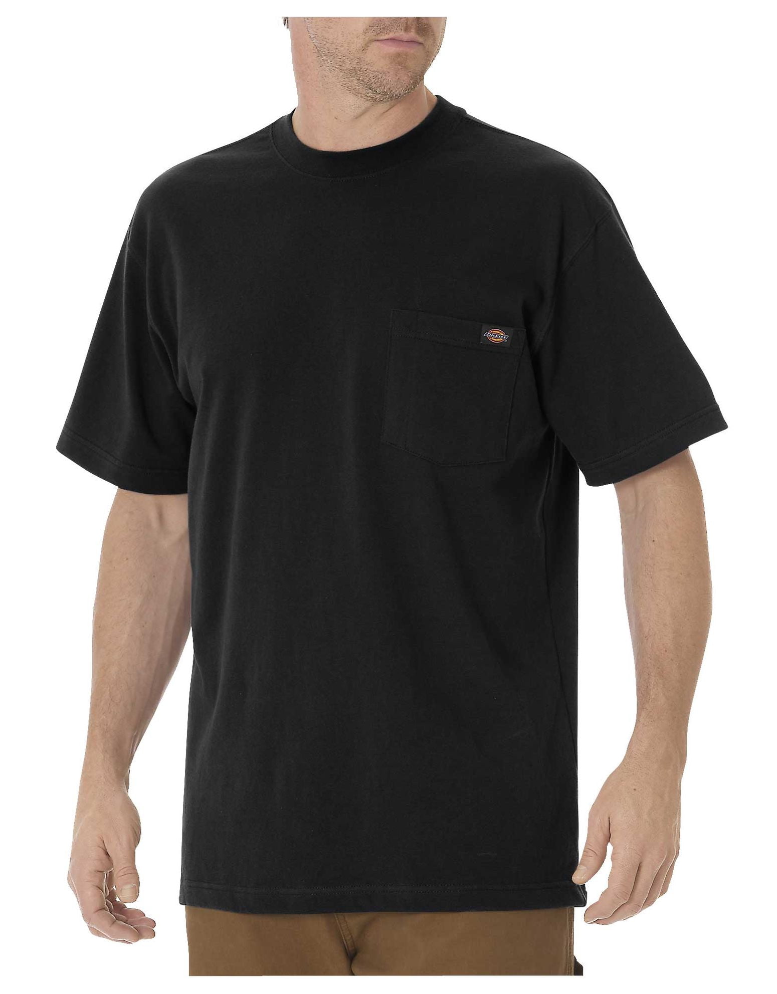 Dickies Mens Short Sleeve Pocket T-Shirt, XT, Black