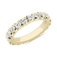 thumbnail image 1 of Bague d'Éternité Magnifique en Or Jaune Massif 18K avec Diamond Naturel Rond Brillant de 1,00 Carat pour Fiançailles Taille 9, 1 of 7