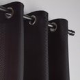 thumbnail image 2 of Bouclair Black Quincy Panel Curtain 52x84 in (132x213 cm), 2 of 6