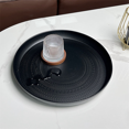 thumbnail image 3 of Round Tray, 13inch-Serving Tray, Luxury Decorative Tray, Coffee Table Tray, Jewelry Tray Silver, 3 of 8