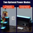 thumbnail image 2 of LED Lighted Liquor Bottle Display Shelf, 30 Inch 3-Tier Acrylic Bar Shelf, Multicolor Lighting, Remote & App Control, Wireless Mobile Connectivity, Wall-Mounted Organizer, Rectangle 30 inches, 2 of 8