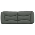 thumbnail image 3 of vidaXL Coussin de Tête de Lit Gris Foncé 137 cm Tissu, 3 of 5