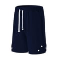 thumbnail image 3 of Amzcrzy Mens Shorts Cargo Shorts for Men Shorts for Men Man Solid-Color Casual Large-Pocket Button Drawstring Elastic-Waist Shorts Cargo Pants Half Shorts Pants Mens Cargo Shorts Mens Shorts Casual, 3 of 7
