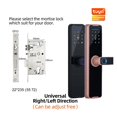 thumbnail image 2 of Door Lock, Tuya Smart Door Lock Digital Electronic Lock With Smart Card/password/key Unlock/USB Emerncy Charging ,Easy to Install, 2 of 7