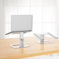 thumbnail image 2 of Support d'Ordinateur Portable en Aluminium LSX Ergonomique et Ajustable, Support Rehausseur pour Cahier, Support d'Ordinateur Compatible avec Air Pro Dell HP Lenovo et Plus.ordinateurs Portables (), 2 of 9