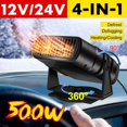 thumbnail image 1 of MesaSe 500W 12/24V Portable Defogging Fan Automotive Heating Parts  ABS, 1 of 7