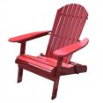 thumbnail image 1 of Northbeam Chaise Longue Pliante en Bois pour Terrasse, Rouge, 1 of 8