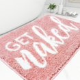 thumbnail image 1 of Small Bath Mat Pink Bathroom Rugs - Trendy Absorbent Cute Rugs, Pink Bathroom Decor, Non Slip Bath Mat Decor Funny Bath Rug Aesthetic Bathmats for Sink tub and Shower 16" x 24", 1 of 6
