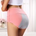 thumbnail image 4 of Pxiakgy Culottes pour Femmes Culottes Unies Taille Haute Grande Version Coton Anti-Fuite Conservatrices Taille Basse Culottes Physiologiques Femmes Rouge Pastèque + TG, 4 of 4
