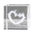 thumbnail image 1 of EGNMCR Room Decor, Home Decor Crystal Carved With, System, Clouds, Heart-shaped Desktop, Gift Ornaments Inner carving, 1 of 1