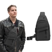 Meitianfacai Sling Bag for Men Women, Chest Bag Should Bags with Headphone Port Water-Resistant Crossbody Backpack Casual Daypack for Travel School Work