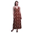 thumbnail image 1 of Bimba Robe Longue Maxi à Bretelles Spaghetti Ajustables à Imprimé Floral Tenue de Plage d'Été-Petit, 1 of 1