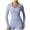 Light Blue, variant on Women Fashion Long-sleeved Solid Zipper High-neck Outdoor Sportswear Jacket Top Blouse - Stylish Blouses for Women