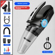 Suncoda Vacuum Cleaner, Cleaning Supplies Car Vacuum Handheld Cleaner,Tire Inflator for Car,12V Compressor with Led Light,4 in 1 Portable Vacuum Cleaner with Pump