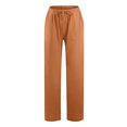 thumbnail image 5 of FNFYFH Clearance Ladies Plus Size Casual Long Linen Pants Solid, 5 of 5