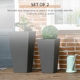thumbnail image 4 of Outsunny Ensemble de 2 Pots de Fleurs d'Extérieur avec Trous de Drainage, Gris, 4 of 10