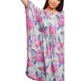 thumbnail image 4 of Moomaya Robe Courte de Caftan de Plage, Robe de Couverture Imprimée, Kaftan pour Femmes, Tenue de Plage, Couverture, 4 of 4
