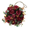 thumbnail image 2 of Abbracc Guirlande de Fleurs Décorative Suspendue pour Salon Porte Fête de Mariage Rouge, 2 of 3