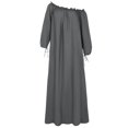 thumbnail image 4 of LSLJS Women Plus Size Daily Casual Open Shoulder Vintage Loose Boho Maxi Dress, 4 of 9