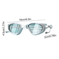 thumbnail image 3 of Swimming Goggles High Definition Anti Fog Waterproof Large Frame for Men Women HD Lenses UV Protection Comfort Fit Pool Training, 3 of 6