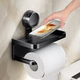 thumbnail image 1 of Double Layer Suction Cup Paper Rack Toilet Paper Box Paper Towel Rack Storage Rack Paper Drawer Storage Rack, 1 of 6