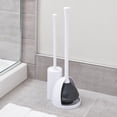 thumbnail image 1 of Mainstays Una Slim Bowl Brush & Plunger, White, 1 of 4
