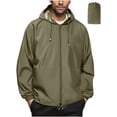 thumbnail image 1 of SHTXOZHI Manteau de Pluie pour Homme Imperméable Coupe-Vent Pliable à Capuche Imperméable pour Plein Air Randonnée Voyage, 1 of 6