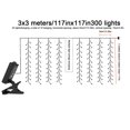 thumbnail image 3 of Chmadoxn Solar Lights Outdoor Solar LED Curtain Light, 8 Modes,IP68, Clip Type Solar Panel - USB Chargeable + Remote Control (Mode Display/Power Display) Soft Light Strip, Outdoor Solar Lights, 3 of 9