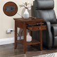 thumbnail image 2 of American Heritage Logan Table d'Appoint avec Station de Recharge, Fini Bois Espresso, 2 of 8