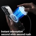 thumbnail image 3 of Clear Magnetic Cover Case for Apple Samsung Galaxy S24 FE, with Built-in Tempered Glass Screen Protector, [Compatible with Magsafe] Full Body Rugged Shockproof Case for Samsung Galaxy S24 FE, Black, 3 of 7
