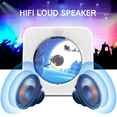 thumbnail image 4 of Qoosea CD Player for Home Portable CD Player with Bluetooth CD Player with Speakers Remote Control Dust Cover FM Radio LED Display 3.5mm Jack AUX Input Output White, 4 of 7