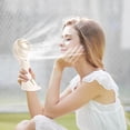 thumbnail image 4 of Meitianfacai Portable Misting Fan - Handheld Personal Fan with Mist Spray, 3 Speeds Airflow USB Rechargeable Fan for Travel, Outdoors, Makeup, Camping, Home, and Office Use, 4 of 9
