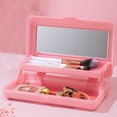 thumbnail image 1 of KTTECTOA Makeup Box with Mirror Accessory Storage Box Portable Travel Cosmetics 2 Layer Folding Storage Bag Compact and Portable Suitable for Student Clearance Fall Decorations Canada Days, 1 of 6