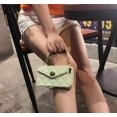 thumbnail image 2 of Wallet Case Compatible with iPhone, Pretty Luxury Bag Design, Purse Flip Card Pouch Cover Soft Silicone Case with Hand Holder Long Shoulder Strap(Light Green,iPhone 12), 2 of 5