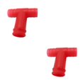 thumbnail image 2 of Decodeary Boire Boisson Tuba Peut Paille Acier Inoxydable Tuba Entonnoir Connecteur Rouge 2Set, 2 of 6